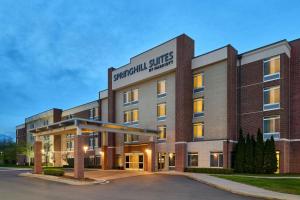 a rendering of a courtyard suites hotel at Springhill Suites by Marriott Detroit Metro Airport Romulus in Romulus