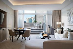 a living room with a couch and a table at The St. Regis Mexico City in Mexico City