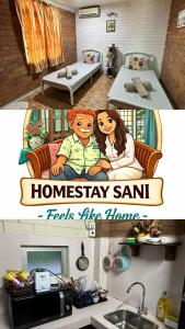 a movie poster for a homeasy sam tv show at Homestay Sani in Tanah Merah