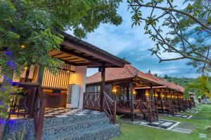 een pension in het resort bij The Bridge Huts in Nusa Lembongan