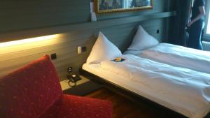 Voodi või voodid majutusasutuse Hotel Limmatblick toas