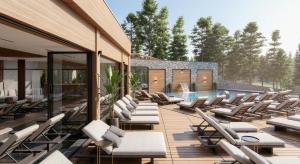 a patio with lounge chairs and a swimming pool at Panorama Mountain Tara in Kaludjerske Bare +39 photos