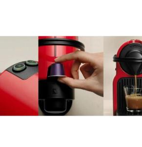 a person is holding a coffee maker at Twins Apartments 2 in Serres