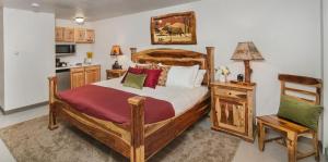 Postel nebo postele na pokoji v ubytování Mat-Su Resort