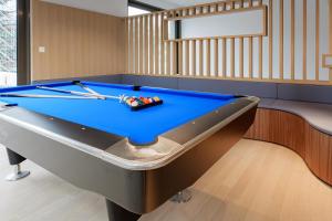 a billiard room with a pool table at Geneva Youth Hostel in Geneva