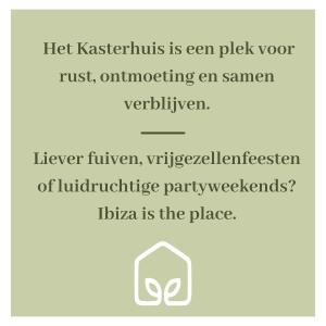 a screenshot of a cell phone screen with a text box at Het Kasterhuis - Gastenverblijf in Wetteren
