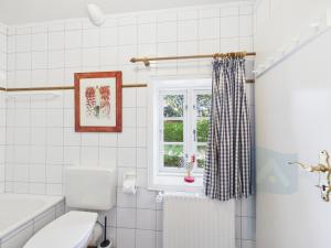 Baðherbergi á Ferienwohnung die Scheune