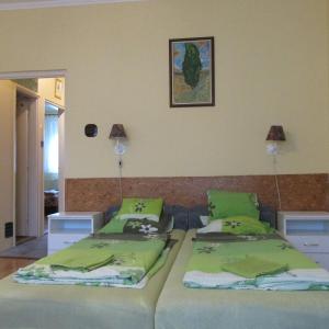 Ein Bett oder Betten in einem Zimmer der Unterkunft Bazis Guesthouse