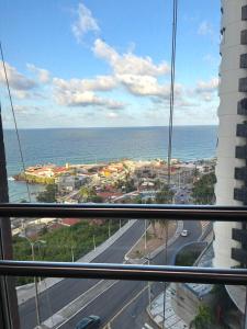 a view of the ocean from a building at Flat com vista para o mar - apto 1605 in Natal