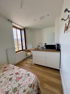 Kuchyň nebo kuchyňský kout v ubytování Maison Auctoire