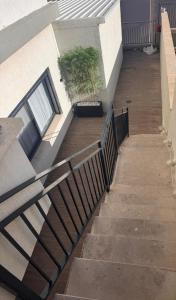 a set of stairs leading to a building at קסם צפתי- סטודיו in Safed