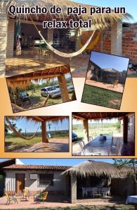 a collage of pictures of a patio and a play area at La Soñada in Coronel Martínez +33 photos