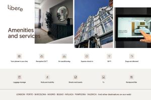 a screenshot of a website for a real estate agency at Líbere London Edgware Road in London +29 photos