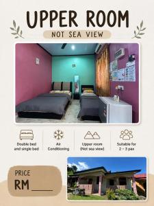 a poster for an upper room not sea view at SPC or SP Barakah at ABC Air Batang Village in Tioman Island