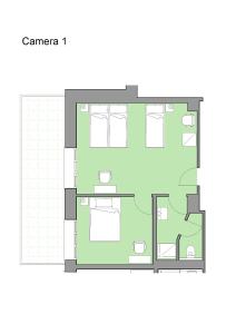 a floor plan of a house at Panda House - Padova Station in Padova