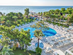 an aerial view of the pool at the resort at Catamaran Quality Times - Premium Ultra All Inclusive in Kemer
