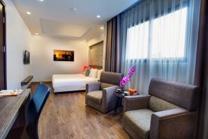 Posezení v ubytování My Linh Hotel