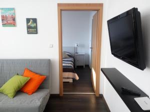 TV a/nebo společenská místnost v ubytování Chopok Residence
