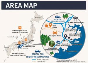 a map of the area map of china at Retreat Hotel ENTO ISESHIMA in Funakoshi