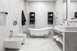 Koupelna v ubytování Solun Hotel & SPA