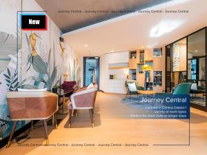 a rendering of a living room with furniture at Journey Central - ZENITY & D1 MENSION in Ho Chi Minh City