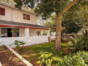 a house with a tree in front of a yard at Amoris on Anderson in Pretoria