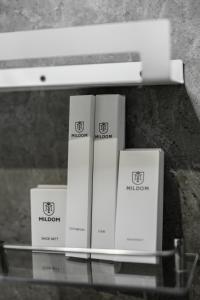 four nintendo wii boxes sitting on a glass shelf at Dostyk Mildom Almaty in Almaty +77 photos
