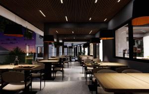 ห้องอาหารหรือที่รับประทานอาหารของ Pharia Hotel & Residences