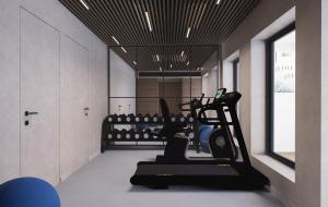 ฟิตเนสเซ็นเตอร์และ/หรือเครื่องออกกำลังกายที่ Pharia Hotel & Residences