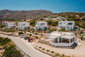 an aerial view of a villa with white houses at Alsalos Villas in Amoopi
