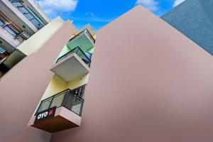 a close up of the side of a building at Hotel O Green Park Residency 2 in New Delhi