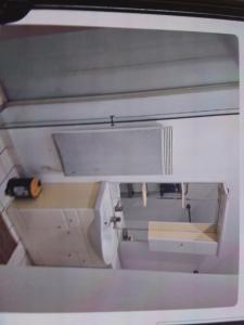 an overhead view of a bathroom with a sink at Maison rollet in Aix-les-Bains