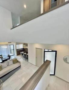 a living room with a couch and a table at By Lumina Parvasa 1 in Ejido Parras