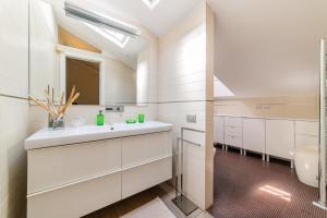 a bathroom with a sink and a toilet at B&B Portanova in Salerno +128 photos
