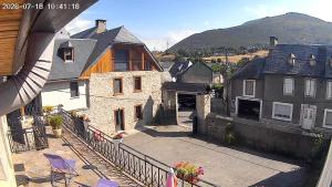 a view from the balcony of a house at Maison individuelle a Arreau in Arreau