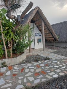 a building with a sign that says city life library at Bregil Villas in Pagudpud