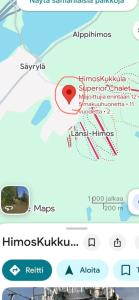a screenshot of a cell phone with a picture of a dog at HimosKukkula, 140m2 in Jämsä