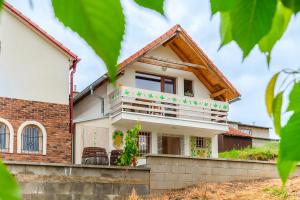 a view of a house with a roof at Apartmán Pure Harmony in Velké Bílovice