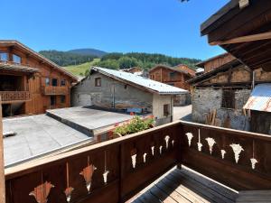 a view from the balcony of a village at L'edelweiss in La Plagne Tarentaise +9 photos