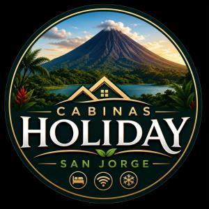 a sign for a house with a mountain in the background at Holiday San Jorge in Fortuna