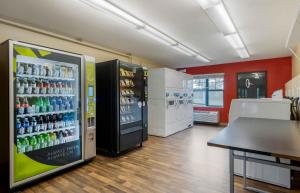 a room with two soda machines in a store at Extended Stay America Suites - Chicago - Gurnee in Gurnee