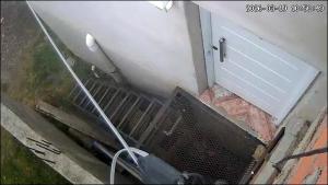 a view of a door of a building at Alojamiento LA ROSALIA in Yacimiento Río Turbio