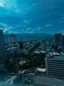 a view of a city from the top of a building at Luxury Loft at Crown Regency in Cebu City