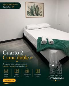 a poster for a camaedia canama double bed at crisalma 2 in La Tebaida