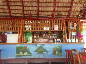 The lounge or bar area at Hostal Rancho Sabor Isleño - Ometepe