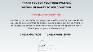 a screenshot of a webpage with a screenshot of a text box at AQUA Suite Kemer in Kemer