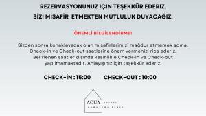 a screenshot of a page of a document at AQUA Suite Kemer in Kemer