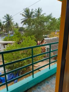 a view from the balcony of our room at Sunrise Strength Club in Villupuram