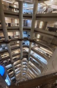 an overhead view of a building with columns and ceilings at فندق نمبر وان 3 in Al Masfalah +26 photos