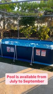 a blue pool is available from july to september at Friendly villagehouse in Paphos